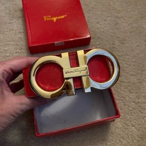 Ferragamo red belt